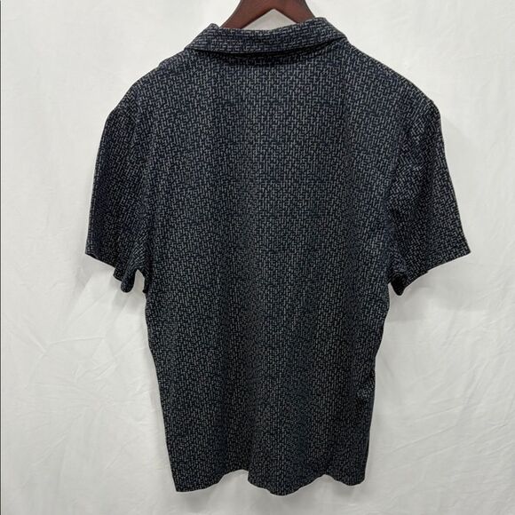 Original Penguin Men's Navy Blue Patterned Polo Shirt Sz Large - Picture 4 of 4